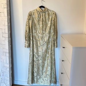 1960’s Metallic Brocade Maxi Dress